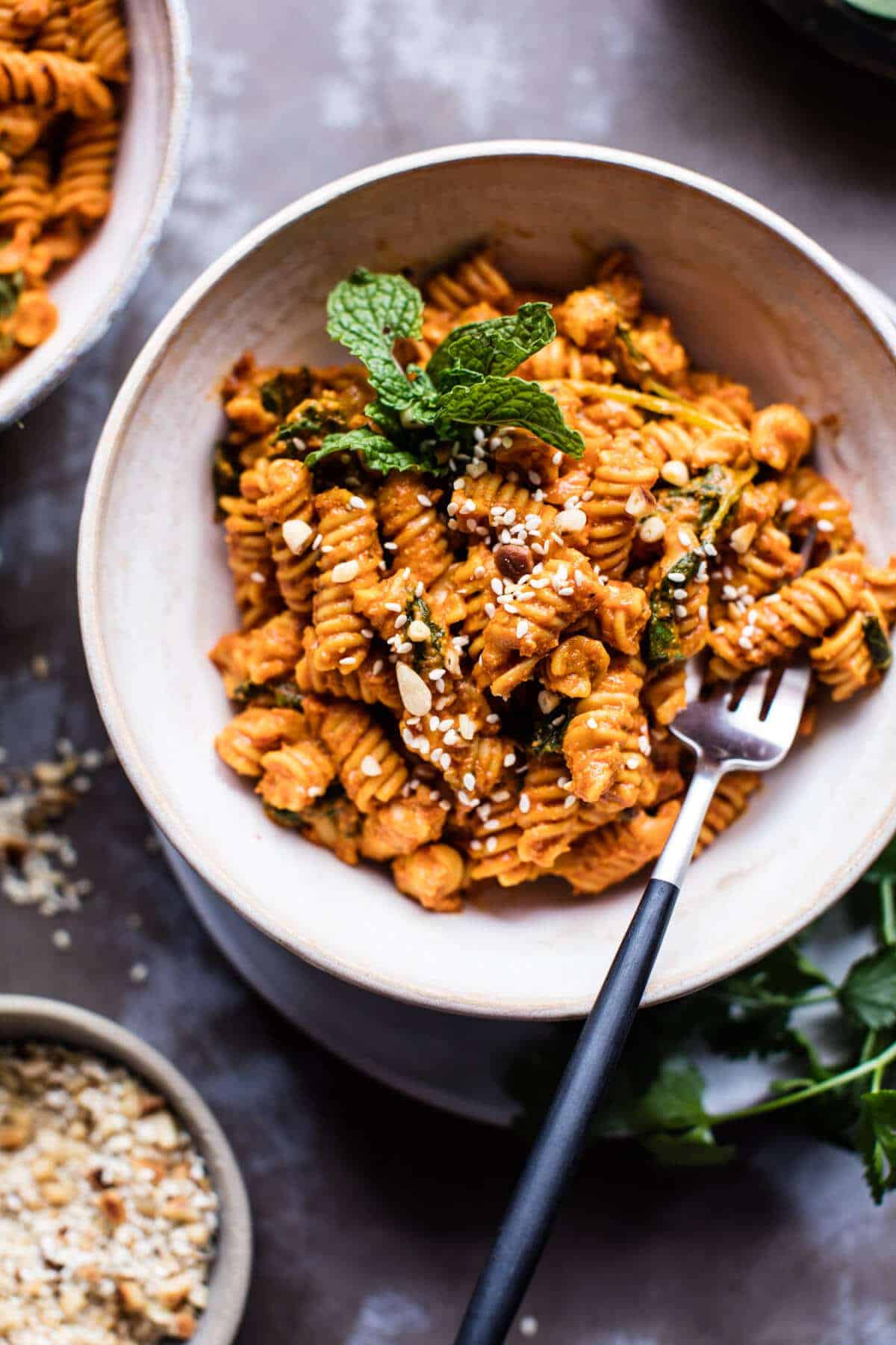 Golden Sun-Dried Tomato Red Lentil Pasta | halfbakedharvest.com @hbharvest