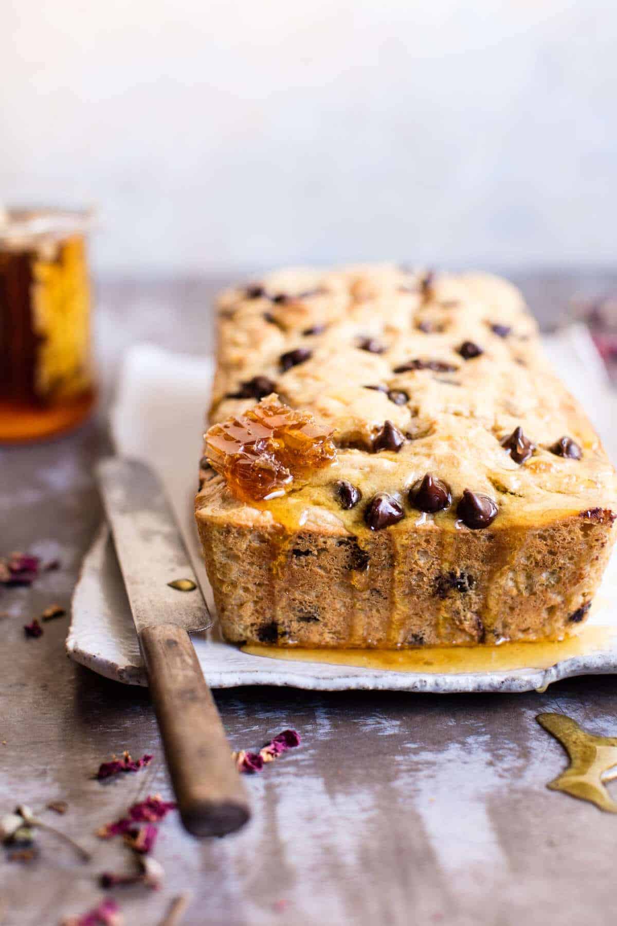 Nourishing 7 Ingredient Chocolate Chip Ricotta Banana Bread | halfbakedharvest.com @hbharvest