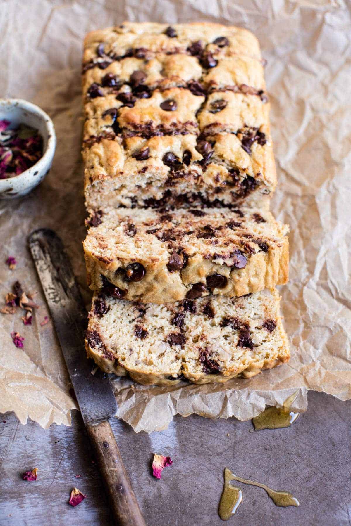 Nourishing 7 Ingredient Chocolate Chip Ricotta Banana Bread | halfbakedharvest.com @hbharvest