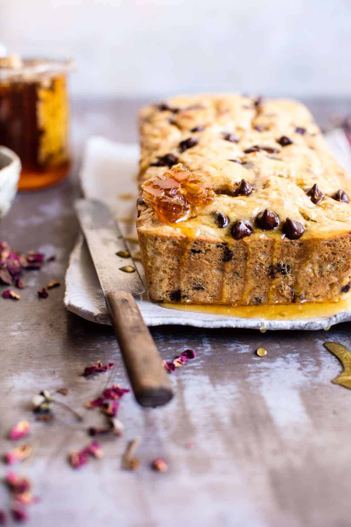 Nourishing 7 Ingredient Chocolate Chip Ricotta Banana Bread | halfbakedharvest.com @hbharvest