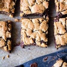 Healthy...ish Chocolate Chip Cookie Bars | halfbakedharvest.com @hbharvest