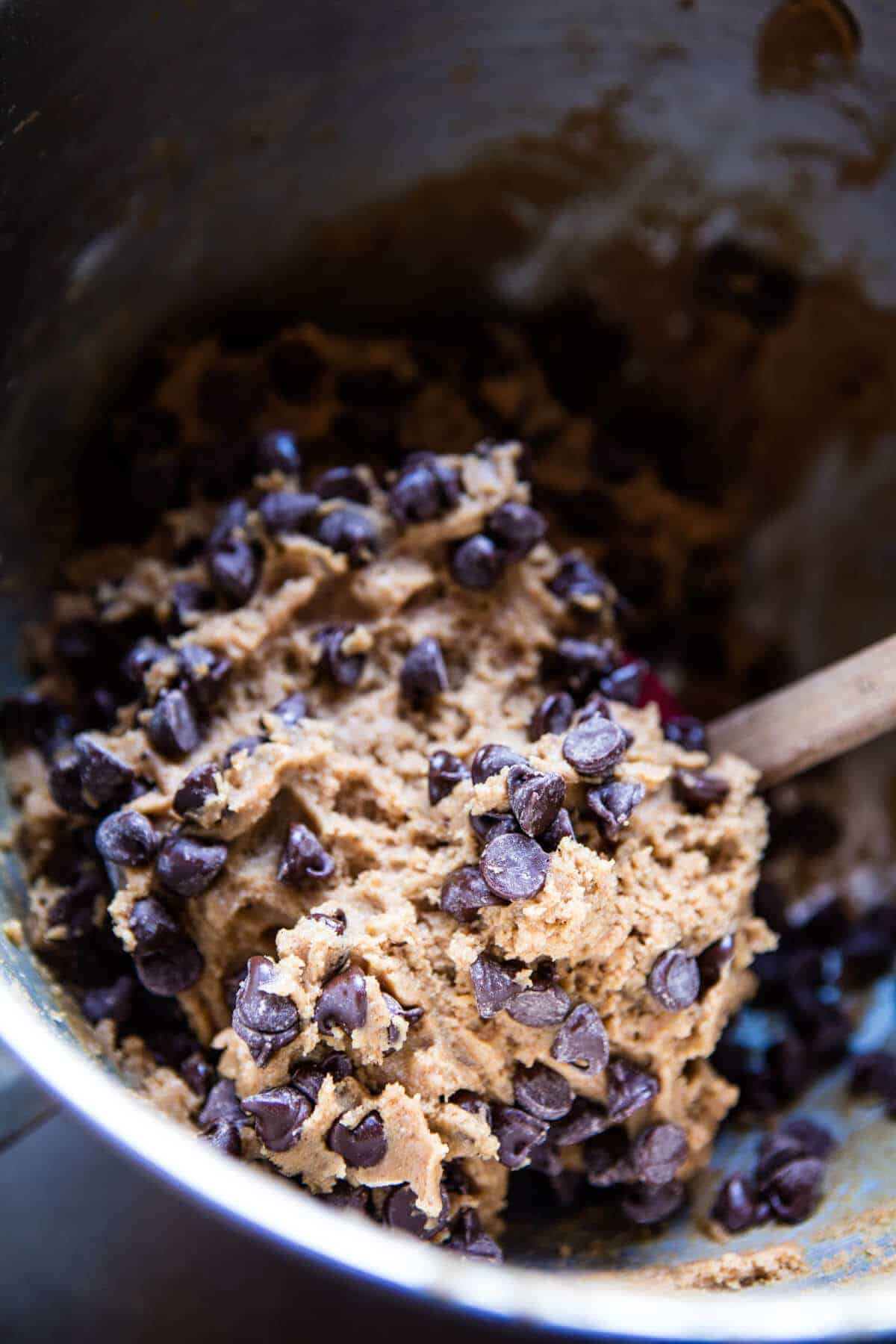 Healthy...ish Chocolate Chip Cookie Bars | halfbakedharvest.com @hbharvest