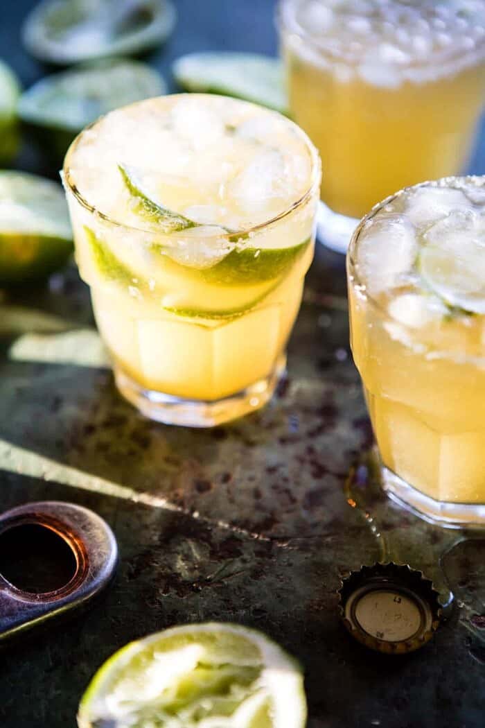 Pineapple Lime Beer Margaritas | halfbakedharvest.com @hbharvest