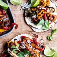 Sheet Pan Poblano Chicken Fajitas | halfbakedharvest.com @hbharvest