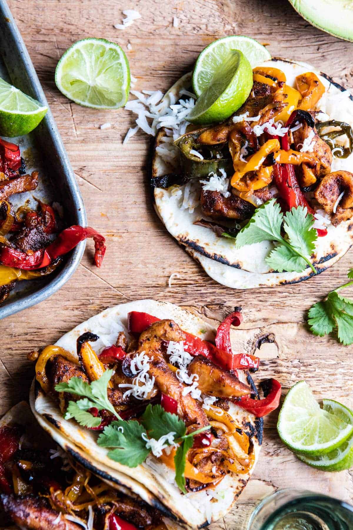 Sheet Pan Poblano Chicken Fajitas | halfbakedharvest.com @hbharvest