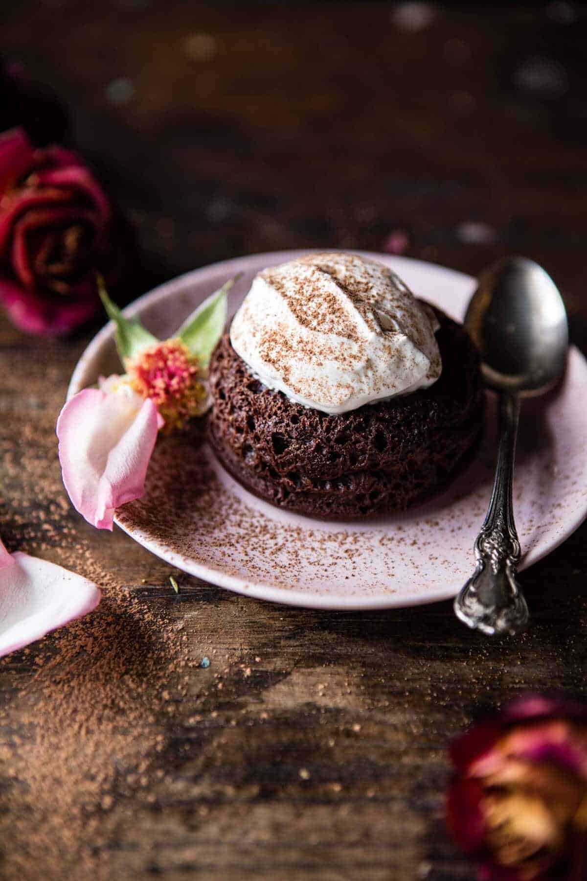 Single Girls Wholesome Molten Chocolate Lava Cake | halfbakedharvest.com @hbharvest