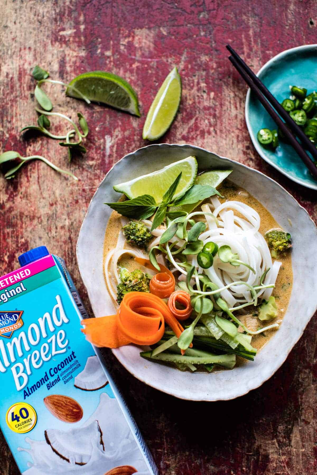 Coconut Lime Chicken Curry with Rice Noodles | halfbakedharvest.com @hbharvest