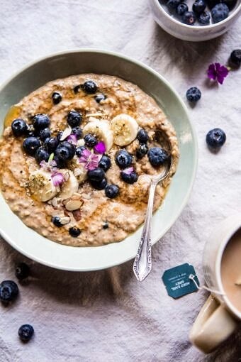 Earl Grey Blueberry Oatmeal | halfbakedharvest.com @hbharvest
