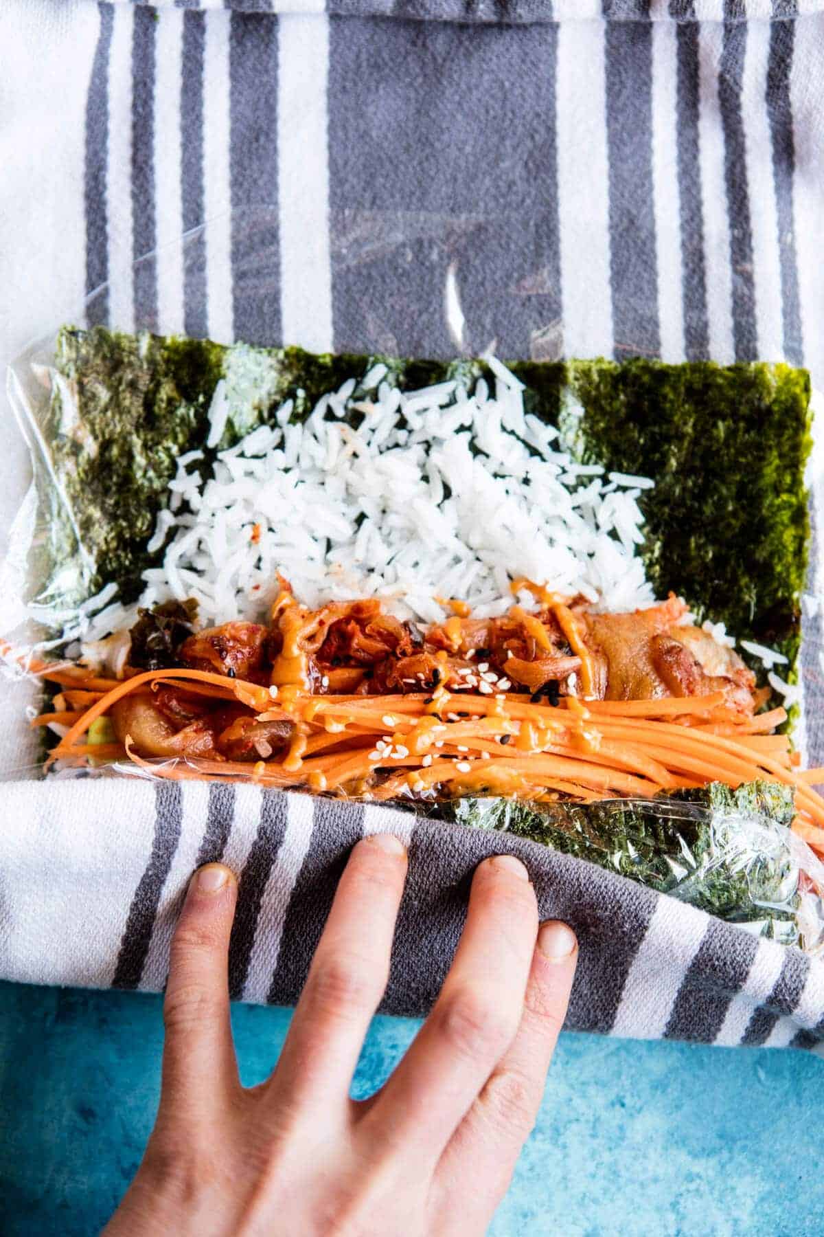 Korean Avocado Tuna Sushi Roll | halfbakedharvest.com @hbharvest