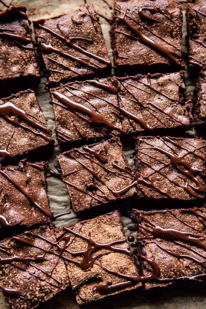 One Bowl 8 Ingredient Irish Coffee Fudge Brownies | halfbakedharvest.com @hbharvest