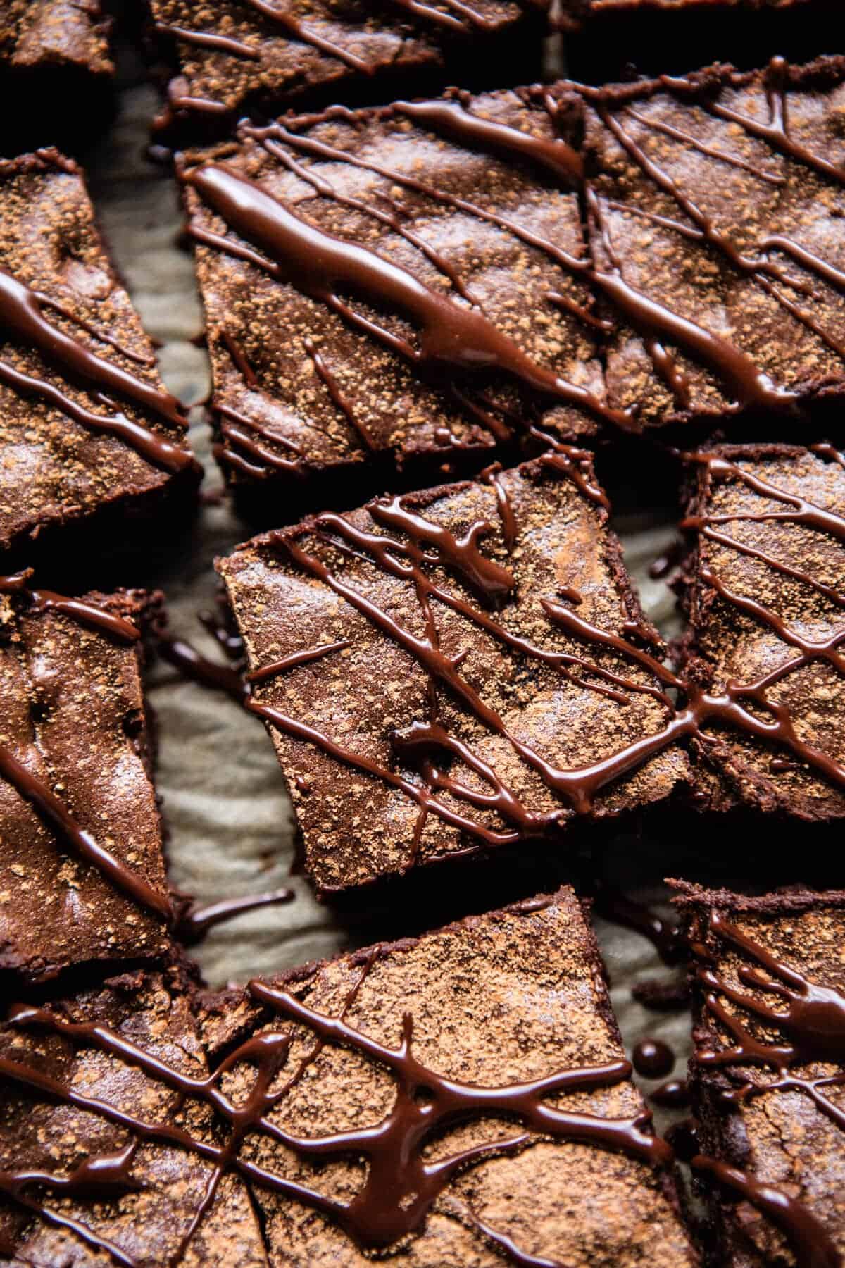 One Bowl 8 Ingredient Irish Coffee Fudge Brownies | halfbakedharvest.com @hbharvest