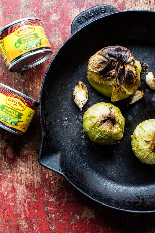 8 Ingredient Cheesy Green Chile Chicken | halfbakedharvest.com @hbharvest