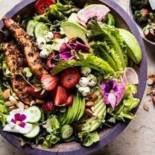 California Chicken, Avocado, and Goat Cheese Salad | halfbakedharvest.com @hbharvest