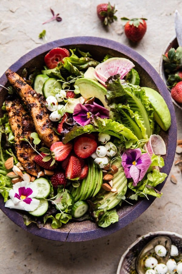 California Chicken, Avocado, and Goat Cheese Salad | halfbakedharvest.com @hbharvest