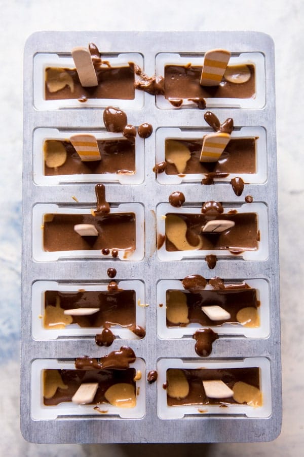 Peanut Butter Swirled Chocolate Fudge Popsicles | halfbakedharvest.com @hbharvest