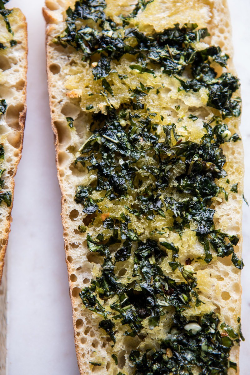 Caprese Burrata Garlic Bread | halfbakedharvest.com @hbharvest