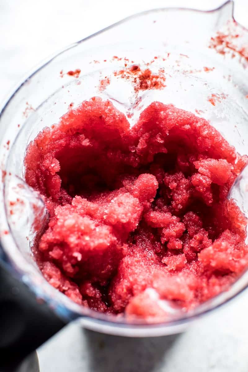 Frozen Watermelon Rose Sangria Slushies | halfbakedharvest.com @hbharvest