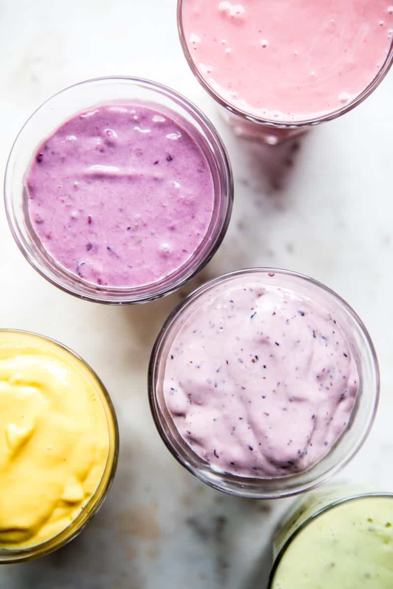 Rainbow Frozen Yogurt Pops | halfbakedharvest.com @hbharvest