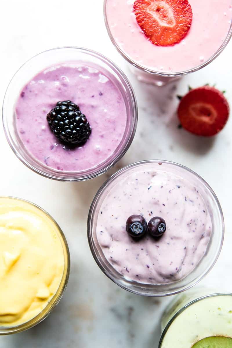 Rainbow Frozen Yogurt Pops | halfbakedharvest.com @hbharvest