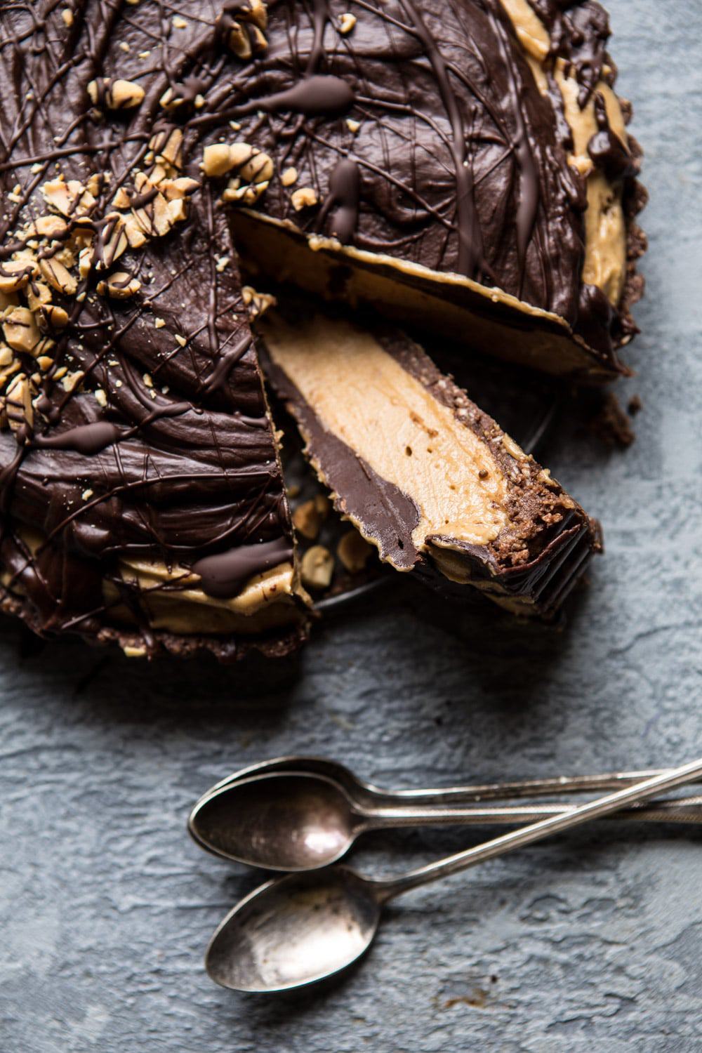 Frozen Peanut Butter Cup Pie | halfbakedharvest.com @hbharvest