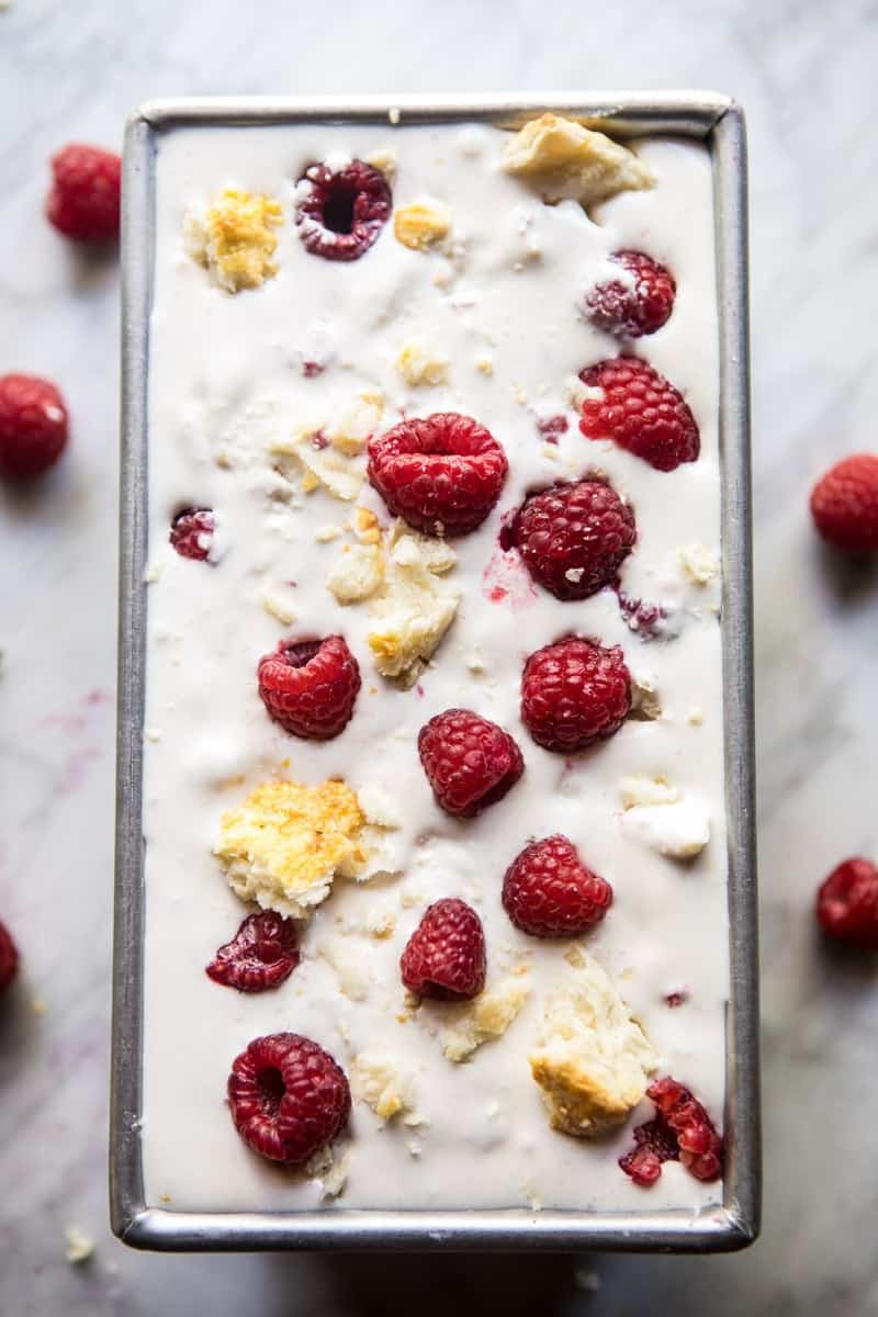 Easiest Raspberry Shortcake Ricotta Ice Cream | halfbakedharvest.com @hbharvest