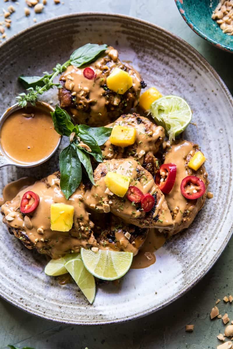 Grilled Thai Satay Chicken | halfbakedharvest.com @hbharvest