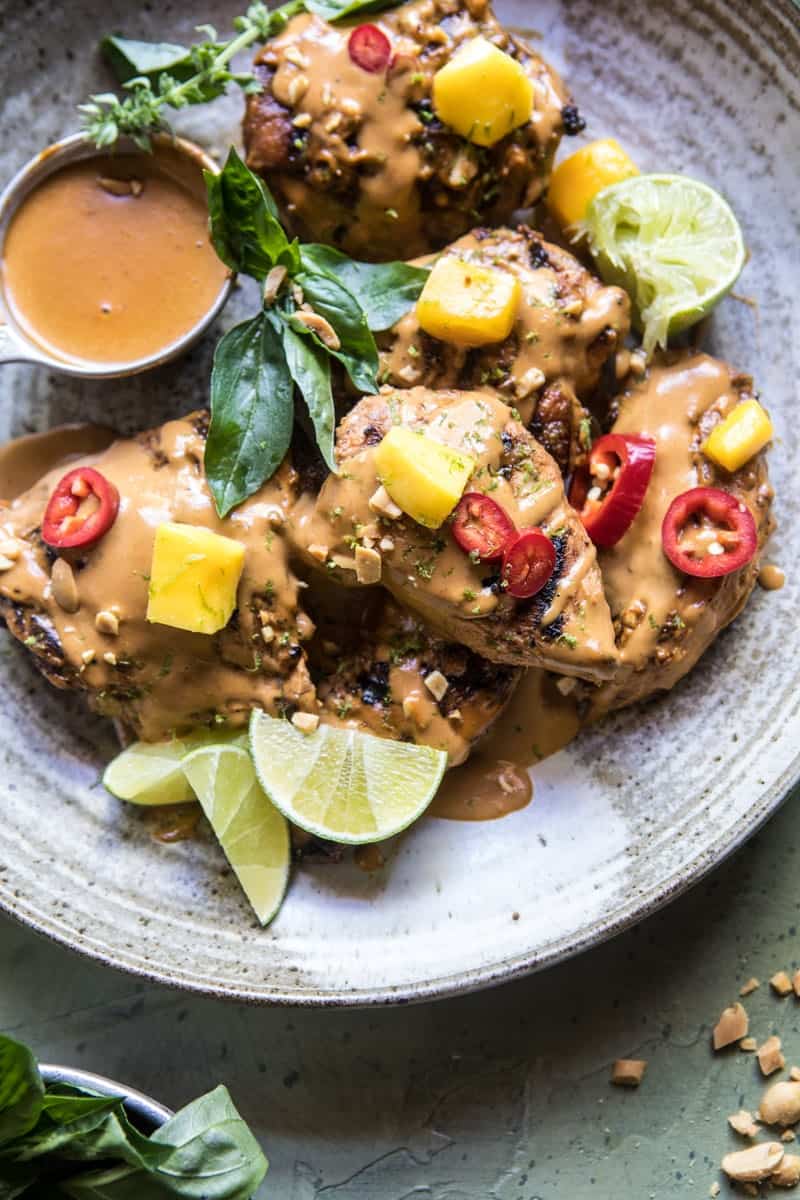 Grilled Thai Satay Chicken | halfbakedharvest.com @hbharvest