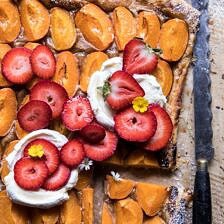 Honey Strawberry Apricot Tart | halfbakedharvest.com @hbharvest