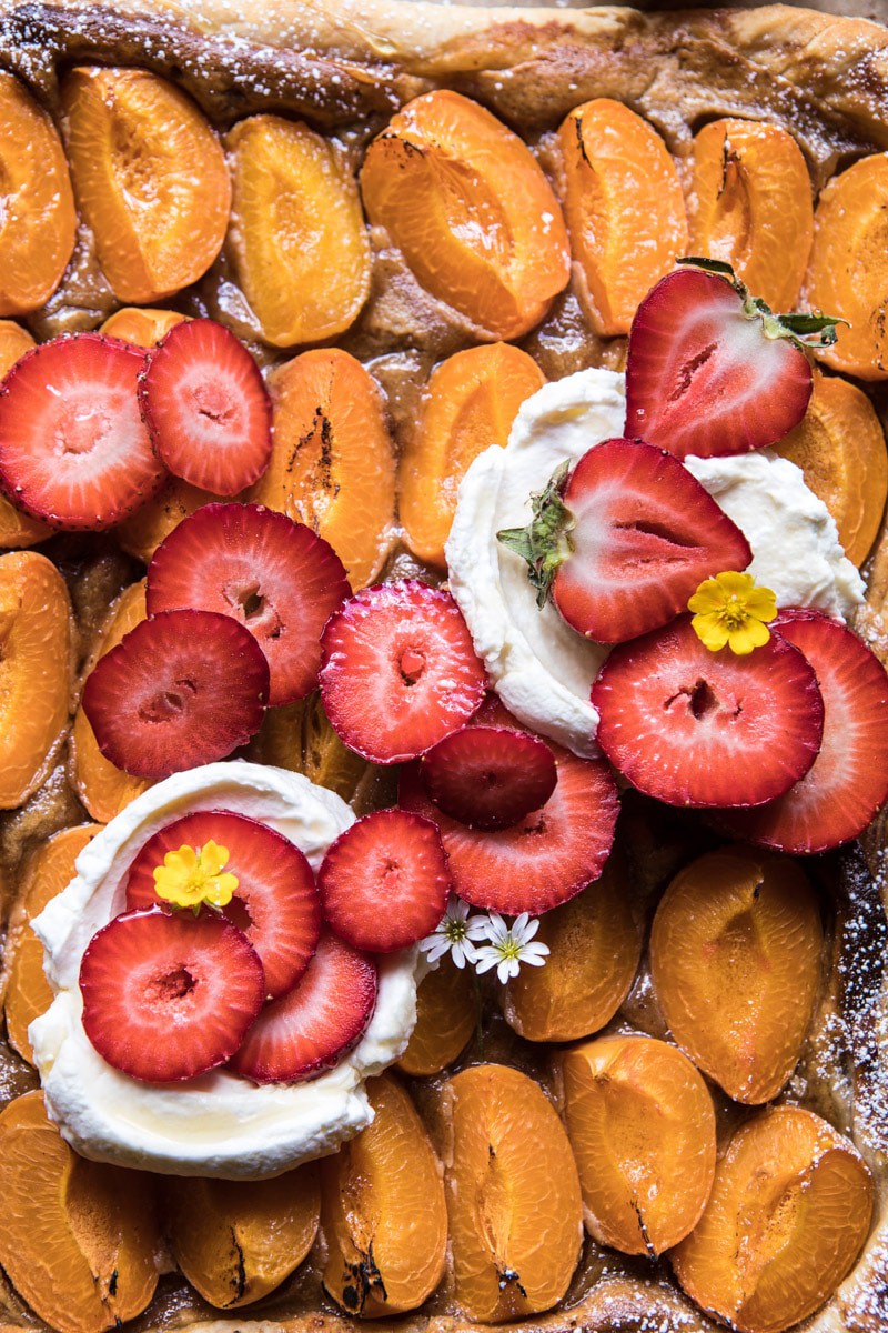 Honey Strawberry Apricot Tart | halfbakedharvest.com @hbharvest