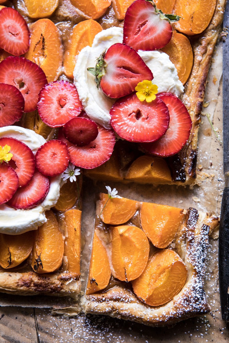 Honey Strawberry Apricot Tart | halfbakedharvest.com @hbharvest