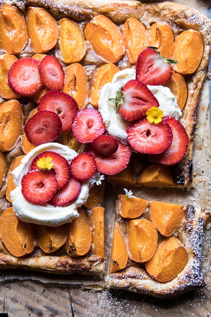 Honey Strawberry Apricot Tart | halfbakedharvest.com @hbharvest