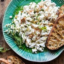 Lemon Feta Dip with Garlic Tomato Vinaigrette | halfbakedharvest.com @hbharvest