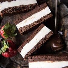 Tiramisu Brownie Ice Cream Sandwich Bars | halfbakedharvest.com @hbharvest