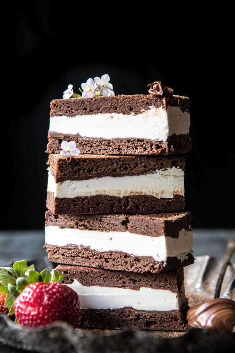 Tiramisu Brownie Ice Cream Sandwich Bars | halfbakedharvest.com @hbharvest