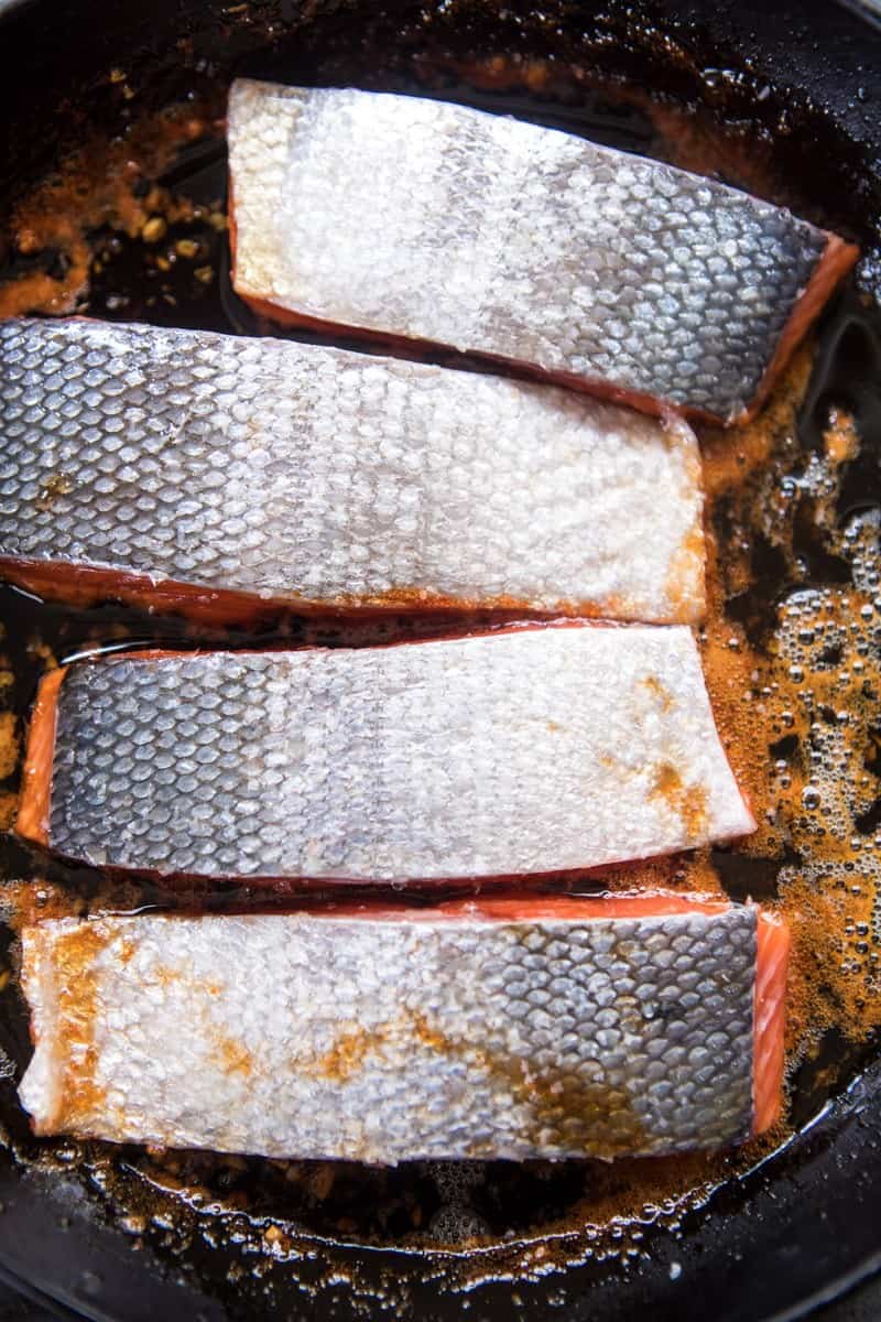 20 Minute Crispy Honey Ginger Salmon | halfbakedharvest.com @hbharvest