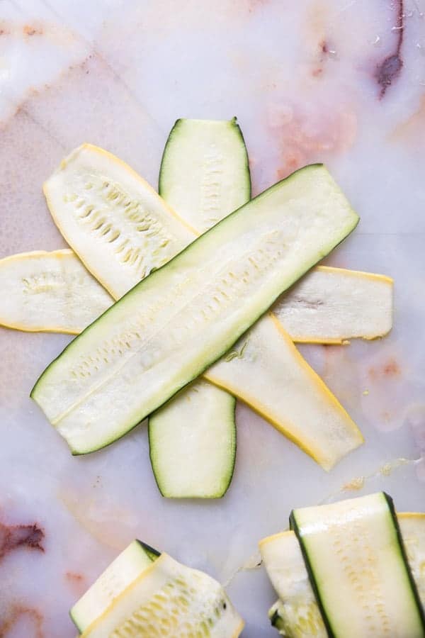 3 Cheese Zucchini Ravioli with Roasted Tomato Basil Sauce | halfbakedharvest.com @hbharvest