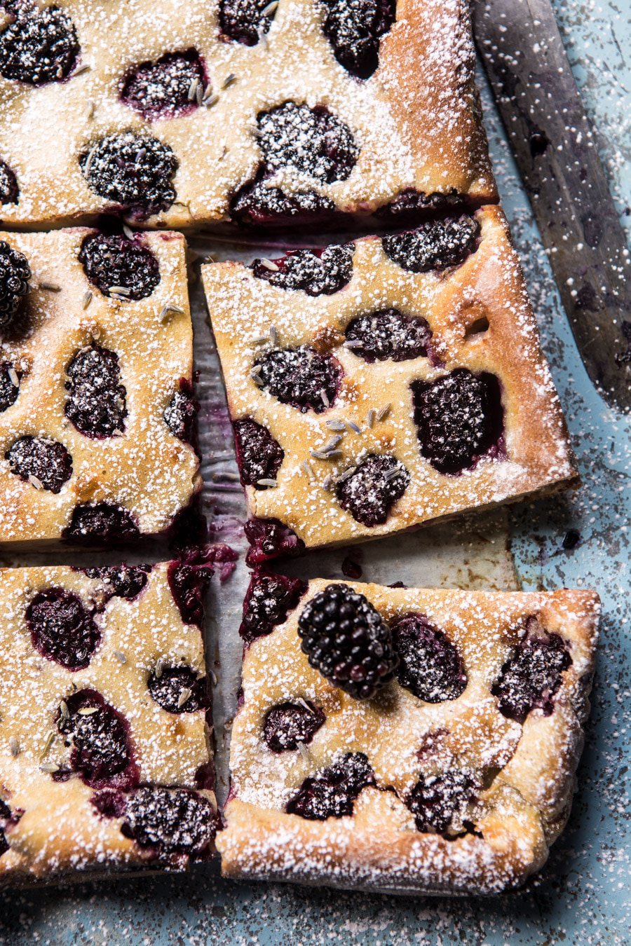 Blackberry Lavender White Chocolate Clafoutis | halfbakedharvest.com @hbharvest