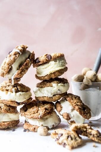 Brown Sugar Oatmeal Cookie, Cookie Dough Ice Cream Sandwiches | halfbakedharvest.com @hbharvest