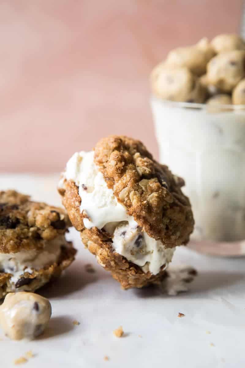 Brown Sugar Oatmeal Cookie, Cookie Dough Ice Cream Sandwiches | halfbakedharvest.com @hbharvest