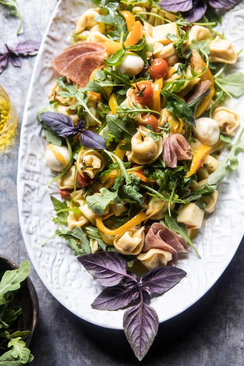 Italian Tortellini Pasta Salad | halfabkedharvest.com @hbharvest