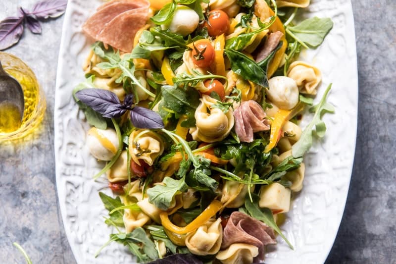 Italian Tortellini Pasta Salad | halfabkedharvest.com @hbharvest