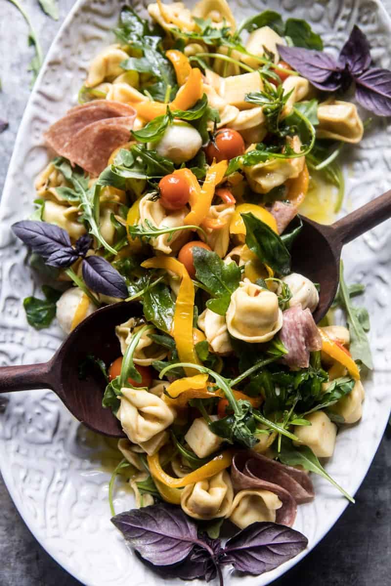 Italian Tortellini Pasta Salad | halfabkedharvest.com @hbharvest
