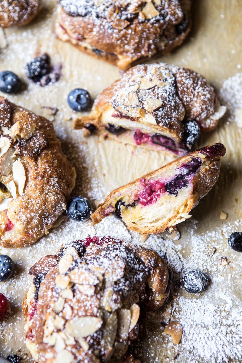 Mixed Berry Almond Croissants | halfbakedharvest.com @hbharvest