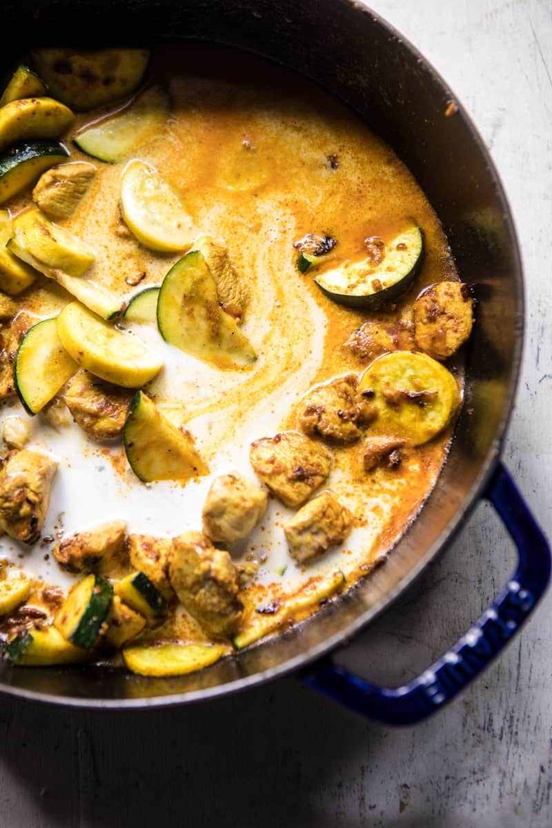 Simple Coconut Mango Chicken and Broccoli Curry | halfbakedharvest.com @hbharvest