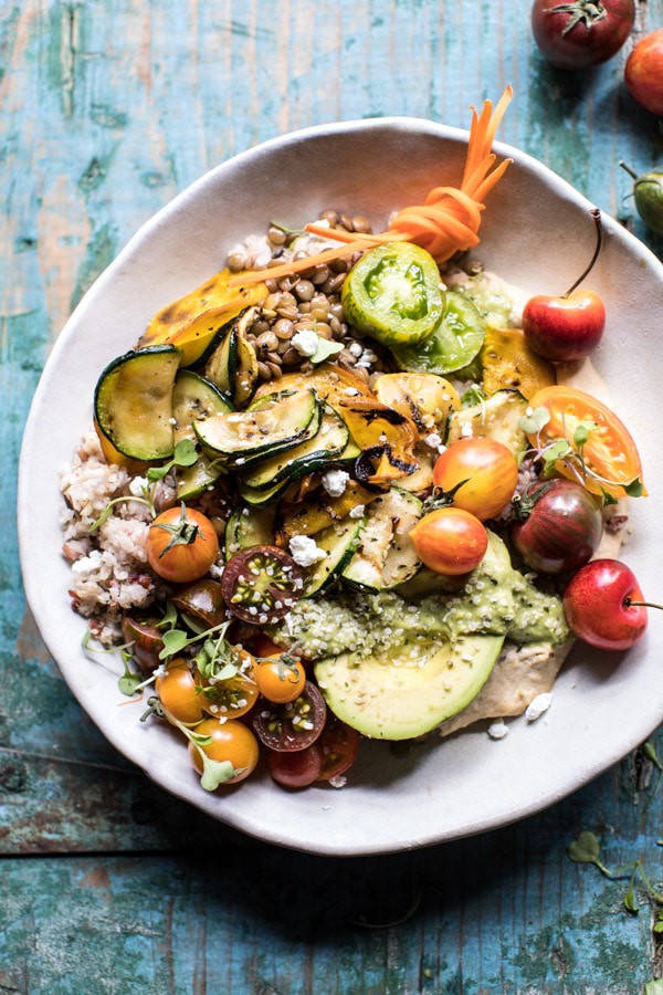 Summer Harvest Veggie and Avocado Quinoa Bowl | halfbakedharvest.com @hbharvest