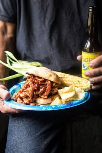 The Best Slow Cooker BBQ Chicken | halfbakedharvest.com @hbharvest