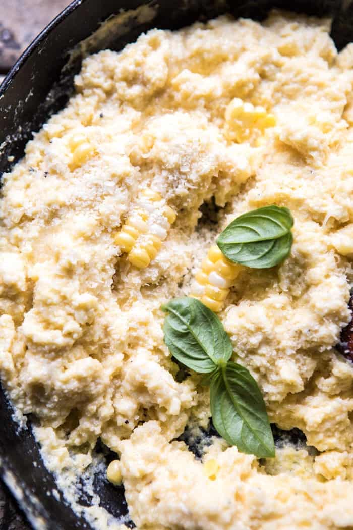 Late Summer Vegetable Bolognese with Creamy Polenta | halfbakedharvest.com @hbharvest