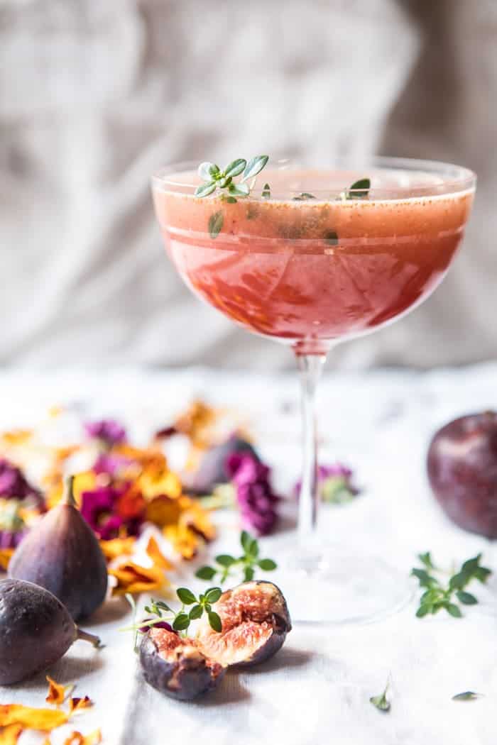 Fig Honey Thyme Prosecco Smash | halfbakedharvest.com @hbharvest