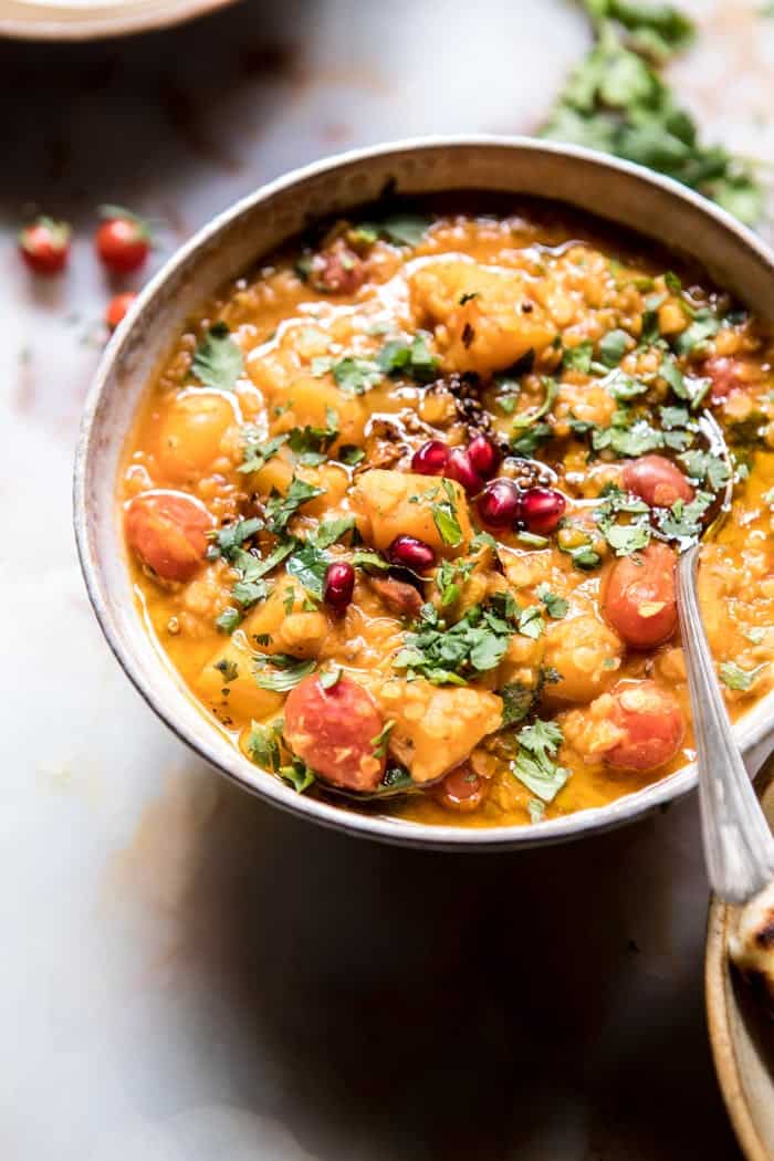 Harvest Tomato and Butternut Squash Dal | halfbakedharvest.com @hbharvest