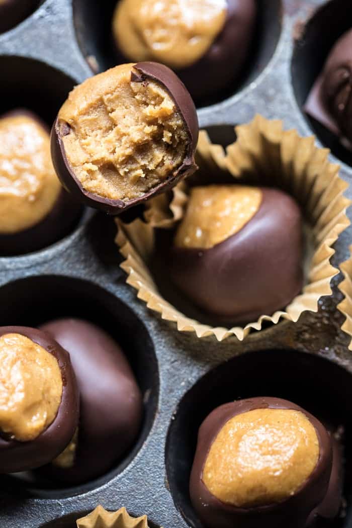 Healthy 5 Ingredient Buckeyes | halfbakedharvest.com @hbharvest